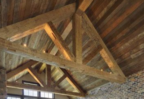 Reclaimed Pitch Pine Roof Trusses CS Salvage